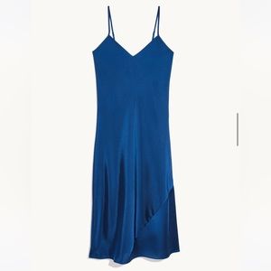 The Papaya Slip Dress - Sapphire